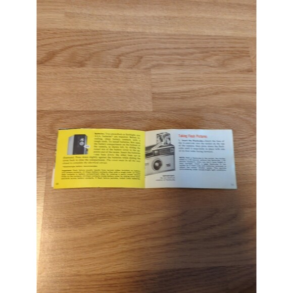 Kodak Instamatic 104 Genuine Original User Instruction Manual Booklet Vintage - Picture 6 of 6